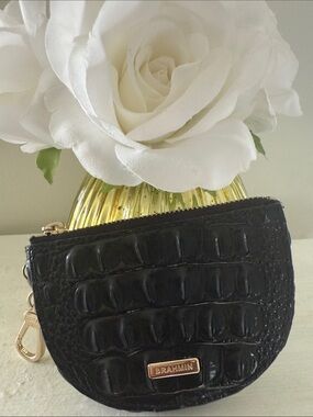 Brahmin BRITT BLeather Mini Coin Pouch with Gold Hardware! LIKE NEW!!